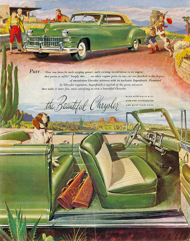 1947 Chrysler Auto Advertising